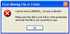Access Denied Error Message